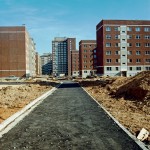 Wohngebietszentrum, an der Straße der Waffenbrüderschaft, 1987, Nachweis: © Harald Kirschner